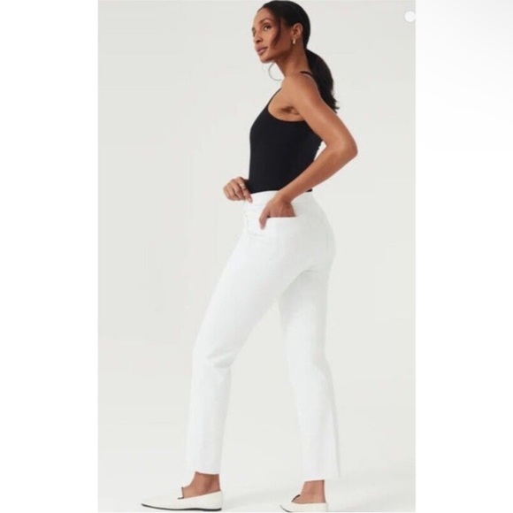 NWT Spanx Slim Straight Pant in White Size Large - Picture 5 of 14